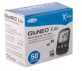 شرائط جهاز السكر GluNEO Lite