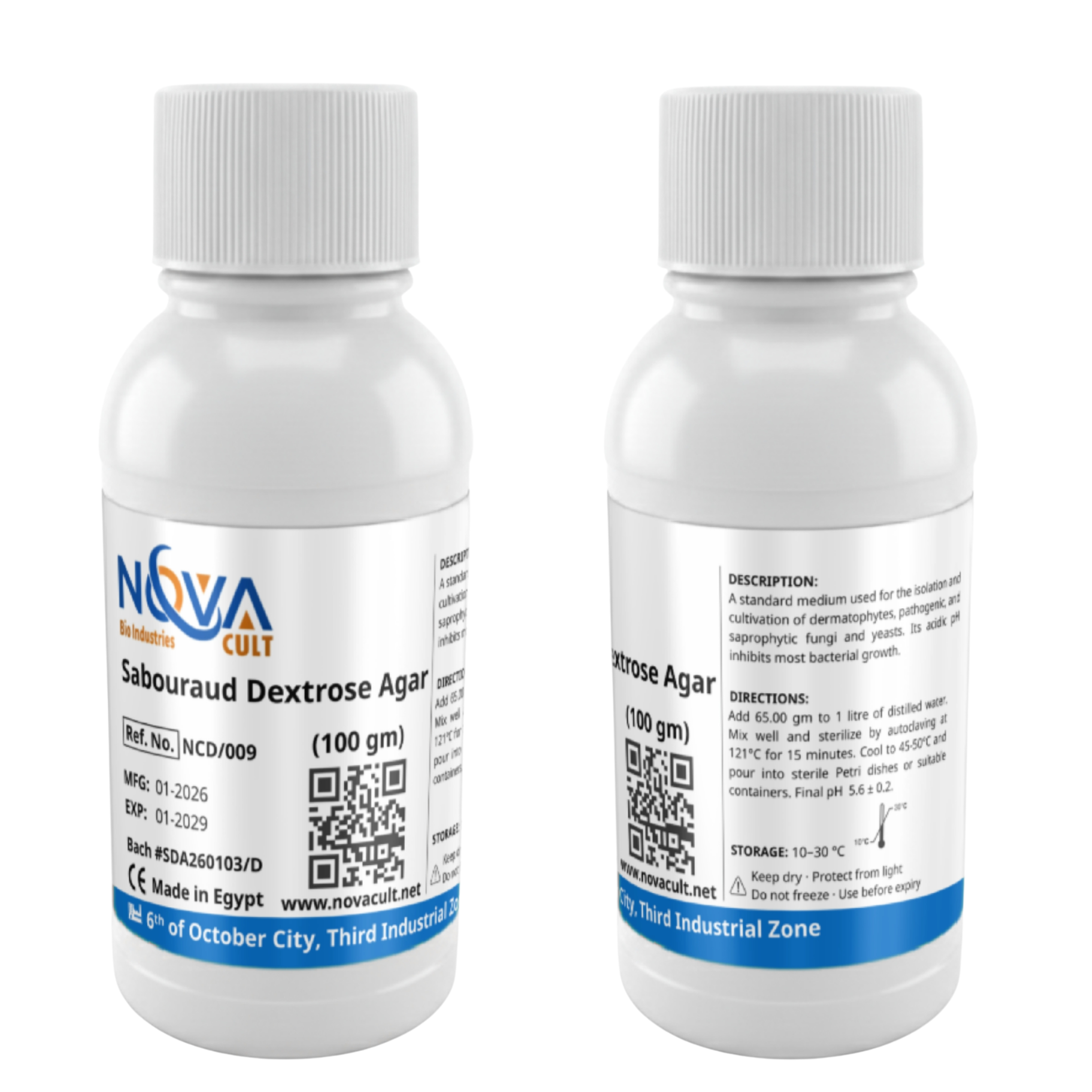 Sabouraud Dextrose Agar  (SDA)   Nova Cult